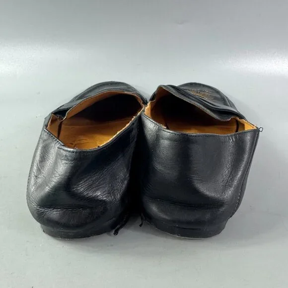 Isabel Marant Fanzel Collapsible-heel Leather Loafers In Metallic Black, Size 40 - Picture 6 of 14